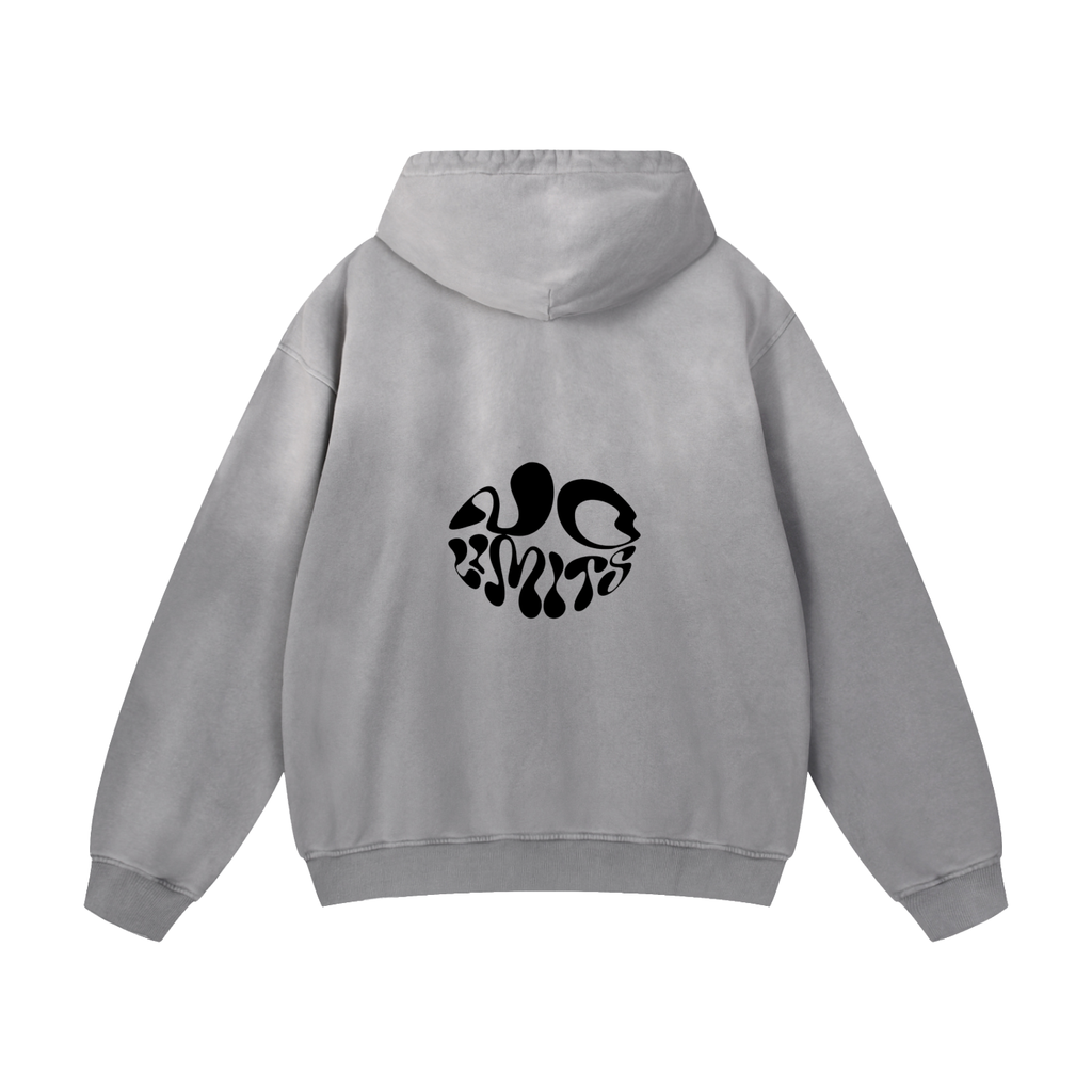 No Limits™ Quiet Days And Loud Nights Heavyweight Sunfade Oversized Hoodie